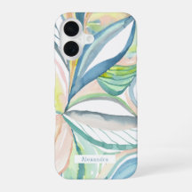 Botanisch Aquarel Abstract Aangepaste telefoonhoes