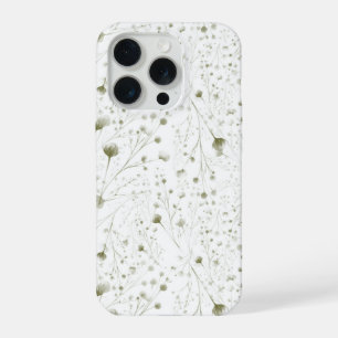 Botanisch Aquarel Bloemmotief Natuur Kunst iPhone 15 Pro Case