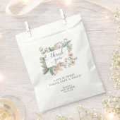 Botanisch Baby shower Favor Bag Bedankzakje (Geknipt)