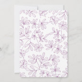 botanisch baby shower kaart (Achterkant)