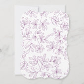 botanisch baby shower kaart (Achterkant)