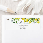 Botanisch Baby shower Lemon Etiket (Insitu)