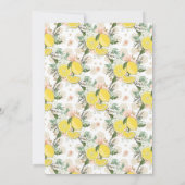 botanisch baby shower van citroencitrus kaart (Achterkant)