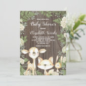 Botanisch Baby shower van oosterse bossen Kaart (Staand voorkant)