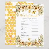 Botanisch baby shower van Word Scramble Game (Voorkant / Achterkant)