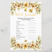 Botanisch baby shower van Word Scramble Game (Voorkant)