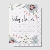  botanisch Baby shower Vellum Uitnodigingen (Offset (Uitnodiging))