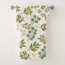 Botanisch bad handdoek