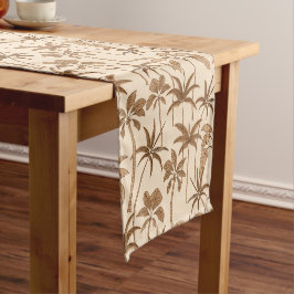 Botanisch Banket: Handgetekende Palm Elegante Warm Korte Tafelloper