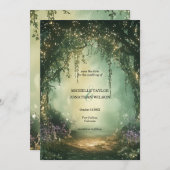  Botanisch Betoverd Bos Bewaar de Datum Kaart (Voorkant / Achterkant)