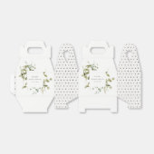 Botanisch blad Blad Waterverf Vrijgezellenfeest Bedankdoosjes (Uitgevouwen)