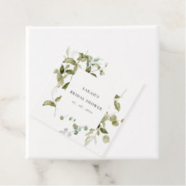 Botanisch blad Blad Waterverf Vrijgezellenfeest Bedankjes Labels