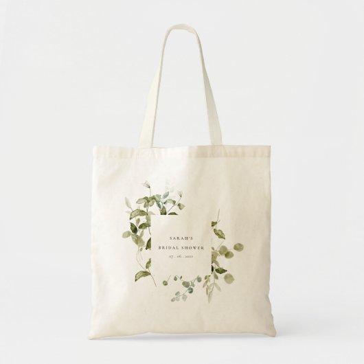 Botanisch blad Blad Waterverf Vrijgezellenfeest Tote Bag (Voorkant)