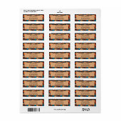 Botanisch bladlabel etiket (Full Sheet)