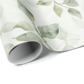 Botanisch bladpatroon cadeaupapier (Rol Hoek)