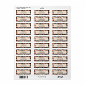 Botanisch bladwerk etiket (Full Sheet)