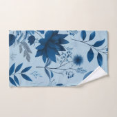 botanisch blauw bad handdoek (Handdoek)
