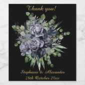 BOTANISCH BLAUW EUCALYPTUS ETIKET (Enkel label)