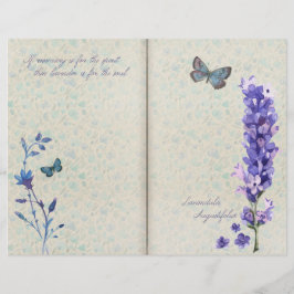 Botanisch Blauw Floral Scrapbook Ephemera