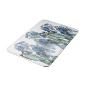 Botanisch blauw Iris Flowers Redoute Bath Mat (Gekanteld)