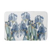 Botanisch blauw Iris Flowers Redoute Bath Mat (Voorkant)