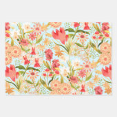 Botanisch blauw opvulpapier met platte vellen plaa (Voorkant 2)