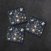 Botanisch blauw tegeltje