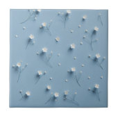 Botanisch blauw tegeltje (Voorkant)