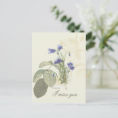 Botanisch Blauwe Campanula 1 Briefkaart (Staand voorkant)