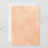 Botanisch blauwgroen en oranje Baby shower (Achterkant)