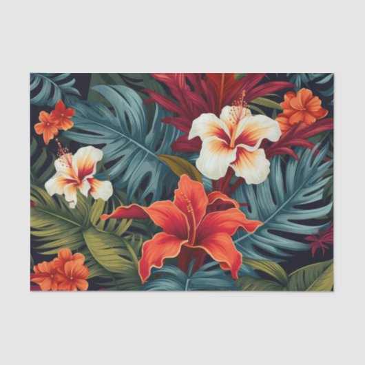  Botanisch Bloemen Decoupage Papier (Voorkant)