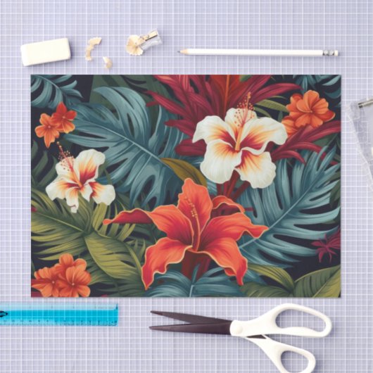  Botanisch Bloemen Decoupage Papier (Craft)