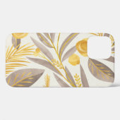 Botanisch Bloemen Document Textuurpatroon Case-Mate iPhone Case (Achterkant (horizontaal))