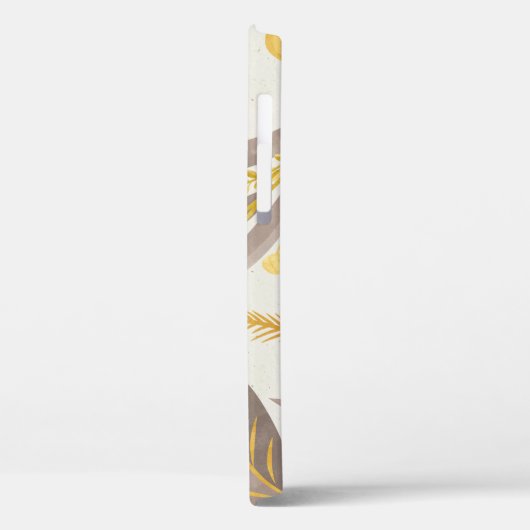 Botanisch Bloemen Document Textuurpatroon Case-Mate iPhone Case (Achterkant / Links)