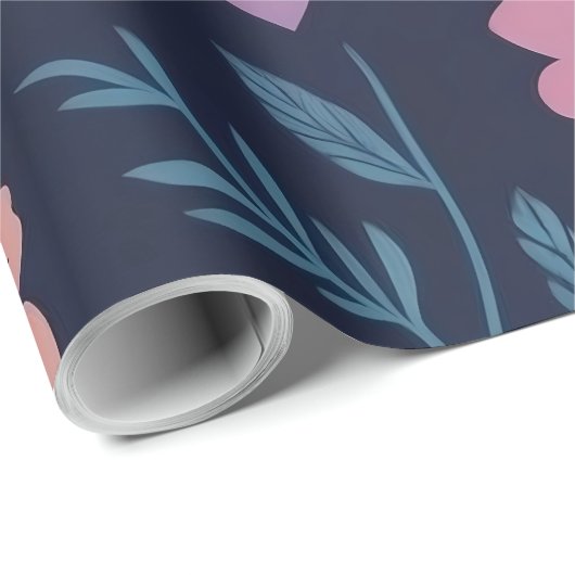 Botanisch Bloemig Inpakpapier (Rol Hoek)