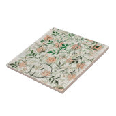  botanisch bloemmotief – decoratieve cera tegeltje (Zijkant)