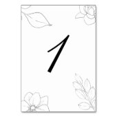 Botanisch Bloemmotief en Zwaan Kaart (Voorkant)