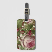 Botanisch bloemontwerp bagagelabel (Voorkant (verticaal))
