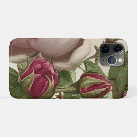 Botanisch bloemontwerp Case-Mate iPhone case (Achterkant (horizontaal))