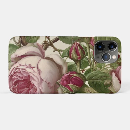 Botanisch bloemontwerp Case-Mate iPhone case (Achterkant (horizontaal))