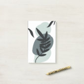 Botanisch bloemontwerp post-it® notes (Op bureau)