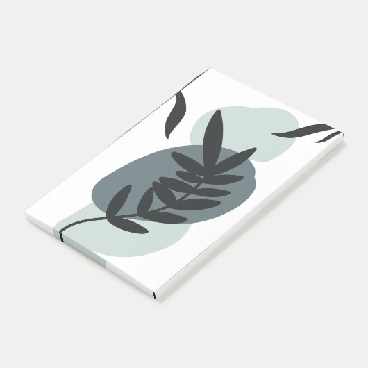 Botanisch bloemontwerp post-it® notes (Schuin)