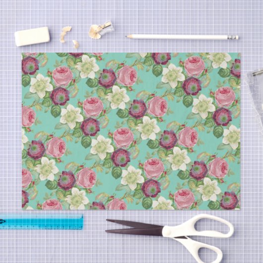  Botanisch Blossom Land Chic Tissuepapier (Craft)