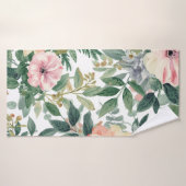 Botanisch Boeket Waterverf Eucalyptusbladeren Badhanddoek (Badhanddoek)