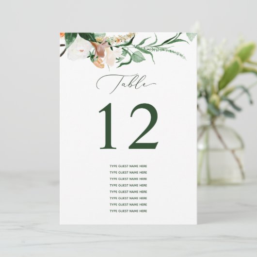 Botanisch Boho Aangepast gastnummer (Staand voorkant)