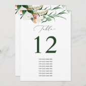 Botanisch Boho Aangepast gastnummer (Voorkant / Achterkant)