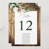 Botanisch Boho Aangepast gastnummer (Voorkant / Achterkant)