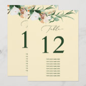 Botanisch Boho Aangepast gastnummer (Voorkant / Achterkant)