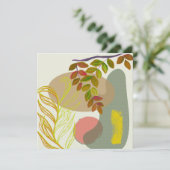 Botanisch Boho Geel Groen (Staand voorkant)