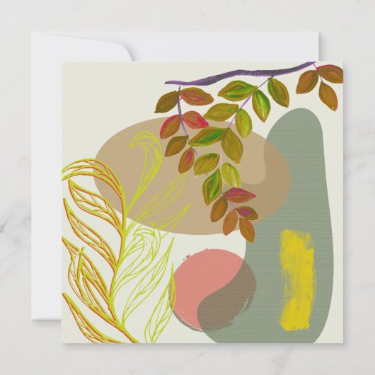 Botanisch Boho Geel Groen (Achterkant)